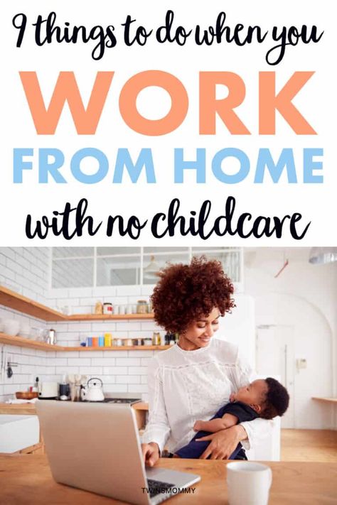 Learn how you can still work from home with no childcare. There are nine things you can do so you can have a successful day as a work from home mom. Work From Home Mom Schedule, Work From Home Routine, Routine Work, Getting Work Done, Work From Home Mom, Tutoring Business, Home With Kids, Work Balance, Mom Schedule