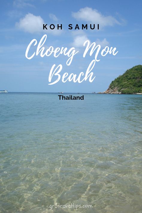 A Look At Choeng Mon Beach In Koh Samui Thailand. #KohSamui #Thailand #beaches Choeng Mon Beach, Ko Samui Thailand, Diving Photos, Thailand Travel Destinations, Backpacking South America, Australia Backpacking, Thailand Backpacking, Ko Samui, Thailand Travel Tips