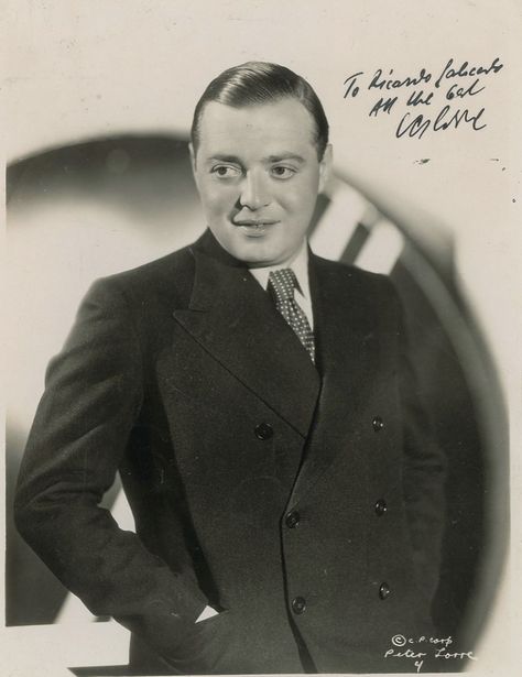 Peter Lorre, Actor Photo, Double Breasted Suit, Double Breasted Suit Jacket, Men's Blazer, Double Breasted, Suit Jacket, Actors, Blazer