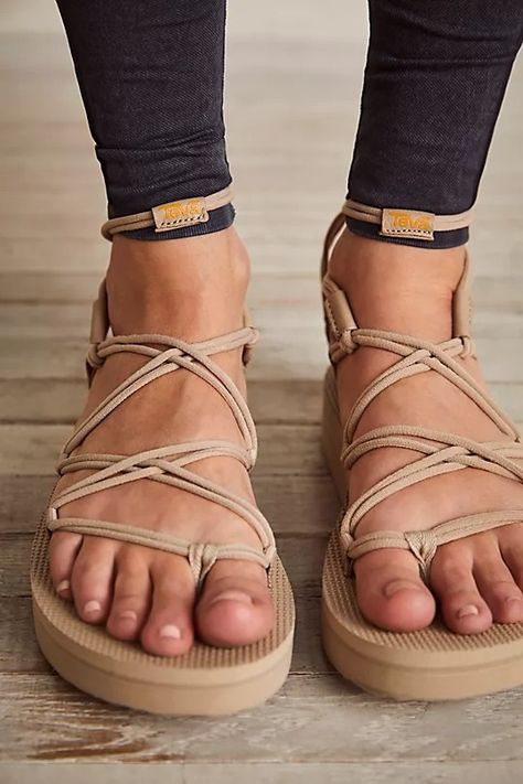 Sandals | Free People Teva Midform Infinity, Shoes Design Ideas, Heaven Fashion, Teva Midform, Teva Sandals, Shoes Design, Soft Slippers, Wrap Sandals, Ideas For Wedding