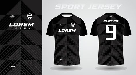 Sport Jersey Design, Sports Jersey Design, Sport Jersey, Jersey Design, Plain Black, Black T Shirt, Black And Gold, Black Tshirt, The Black