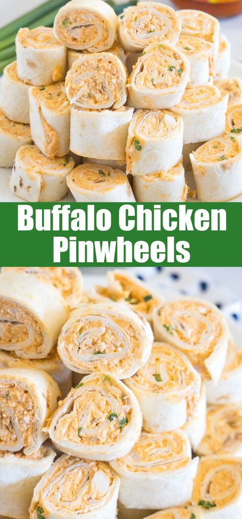 Buffalo chicken pinwheels are a quick and easy appetizer packed with bold Buffalo flavor. Roll up the spicy chicken filling, chill, and slice! Buffalo Chicken Pinwheels, Buffalo Chicken Rolls, Persnickety Plates, Chicken Pinwheels, Make Shredded Chicken, Easy Buffalo Chicken, Chicken Roll Ups, Pinwheel Appetizers, Chicken Appetizers