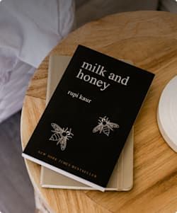 Ebook Cover Design, Rupi Kaur, Book Design Layout, Ebook Cover, Book Layout, Book Images, Book Marketing, Milk And Honey, Logo Branding Identity