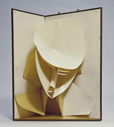 Naum Gabo. Head of a Woman. c. 1917-20 (after a work of 1916) | MoMA Sculpture Cardboard, Naum Gabo, Arte Pop Up, Giuseppe Penone, Modern Art Movements, Sculpture Head, Pop Up Art, Cardboard Sculpture, Digital Museum