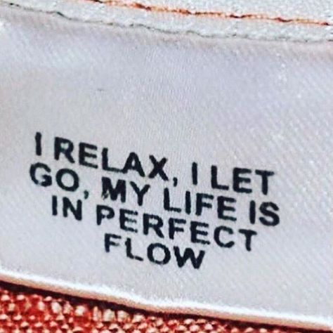 I RELAX, I LET GO, MY LIFE IS IN PERFECT FLOW... #inspiration #quote #wisewords #words Happy Words, New Energy, Note To Self, Quote Aesthetic, Let Go, Pretty Words, Pretty Quotes, Beautiful Words, Positive Affirmations