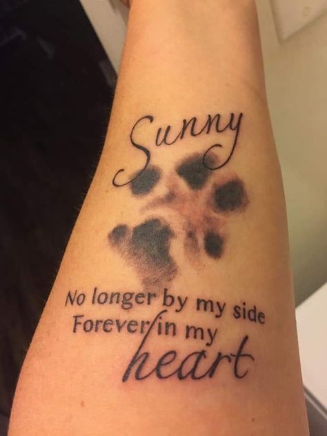 Meaningful Dog Tattoos For Women, Tattoos For Lost Dogs, Memorial Dog Tattoos Ideas, Dog Memorial Tattoos Unique, Dog Remembrance Tattoo, Tattoos For Dogs That Passed, Dog Tattoo Ideas Memorial, Tattoo Ideas Memorial, Pet Memorial Tattoo