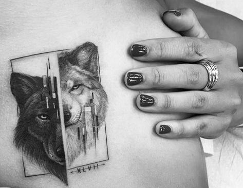 Wolf Woman Tattoo, Bad Wolf Tattoo, Wolf Woman, Woman Tattoo, Good And Bad, Wolf Tattoo, Bad Wolf, Human Nature, The Bad