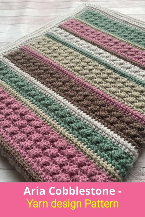 Aria Cobblestone - Blanket from in 2022 | Knit throw blanket pattern, Throw blanket pattern, Blanket Crochet Afgans, Crochet Blanket Designs, Crochet Blanket Afghan, Manta Crochet, Granny Squares Pattern, Crochet Throw, Square Patterns, Crochet Blankets, Blanket Stitch