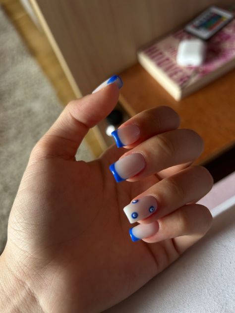 Holiday Nails For Greece, Cute Greece Nails, Greece Acrylic Nails, Nail Inspo For Greece, Greece Nails Short, Summer Greece Nails, Greek Themed Nails, Nails Greece Vibe, Nails For Greece Vacation