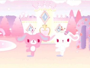 . Sugarbunnies Gif, Cutecore Gifs, Kawaii Gif, Sugar Bunnies, Baby Pink Aesthetic, Cute Headers, Banner Gif, Hello Kitty My Melody, Aesthetic Gif