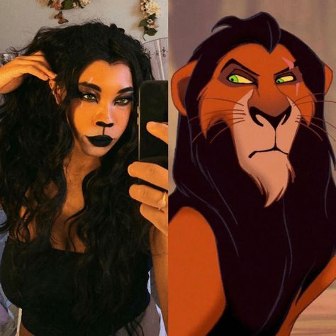 Best Halloween 2019 Costume Ideas Scar Halloween Costume, Character Halloween Costumes, Villain Costumes, Hot Halloween Outfits, Disney Bounds, Pretty Halloween Costumes, Character Makeup, Halloween Tattoo, Jessica Nigri