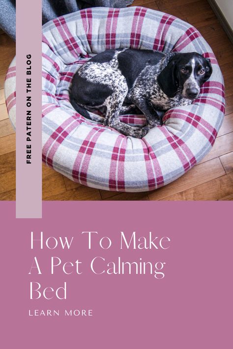 Diy Dog Cushion, Beds For Dogs Diy Ideas, Making A Dog Bed Diy, Diy Pet Bed Small Animals, Diy Bolster Dog Bed, Diy Dog Beds For Large Dogs Easy, Kitten Beds Diy Ideas, Cat Bed Diy Sewing, How To Make A Dog Bed