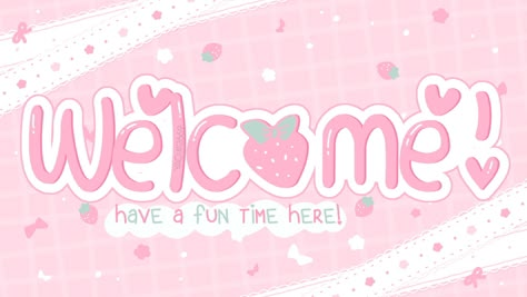 Hello Kitty Discord, Gfx Banner, Discord Theme, Pixel Kawaii, Welcome Banners, Watermark Ideas, Twitch Streaming Setup, Video Design Youtube, Youtube Banner Backgrounds