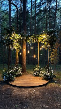 Outdoor Twilight Wedding, Backyard Forest Wedding, Gloomy Wedding, Small Forest Wedding, Mythical Wedding, Wooded Wedding, Treehouse Wedding, Twilight Wedding, Woods Wedding