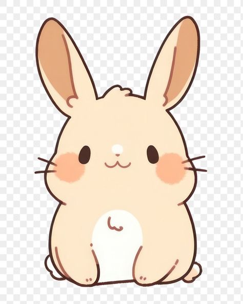 Mammal Drawing, Animated Bunny, Aesthetic Pngs, Snow Rabbit, Kawaii Png, Animals Memes, Cute Cartoon Rabbit, Rabbit Graphic, Kawaii Rabbit