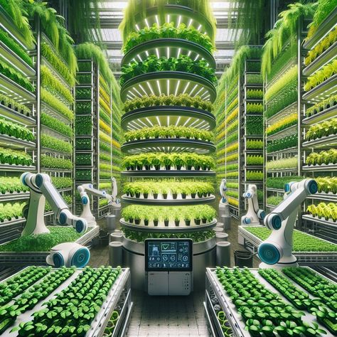 Hydroponic Aesthetic, Cyberpunk Farm, Futuristic Farm, Farm Architecture, Food Scarcity, Hydroponic Gardening System, Agriculture Design, Vertical Farm, Future Technology Concept