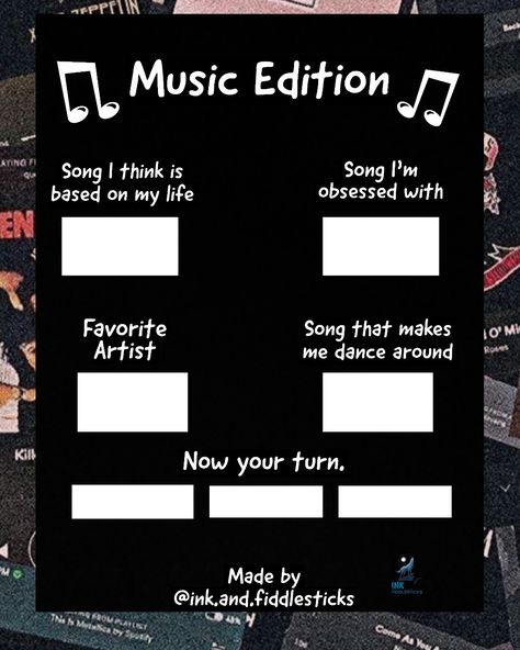 Insta Story Music Template, Instagram Story Music Template, Song Template Instagram, Insta Music, Music Template, Insta Templates, Unique Packaging Design, Goth Music, Music Instagram