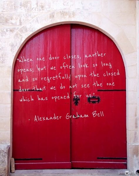 Door Quotes, When One Door Closes, Breakup Quotes, Red Door, Quotes About Moving On, Back To Nature, Quotable Quotes, Simple Living, Real Talk