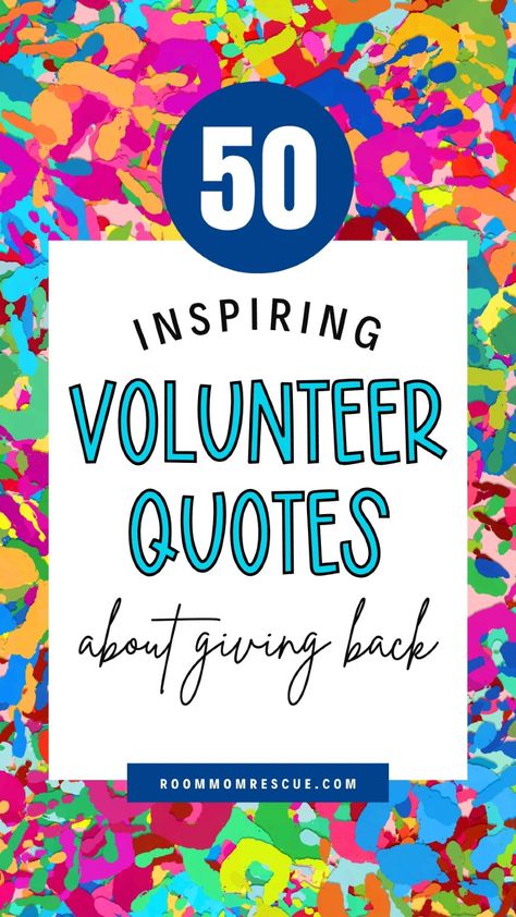 Motivational and aesthetic, our collection of inspirational volunteer appreciation quotes is perfect for recognizing the hard work and dedication of volunteers who are helping people every day! Learn more about becoming a school voluntter, PTA school planning, starting up school programs, volunteer recognition, and coordinating school events at roommomrescue.com! Quotes About Helping People, Quotes For Volunteers, Quotes About Helping, Volunteer Appreciation Quotes, Classroom Volunteer, Volunteer Quotes, Mom Checklist, Volunteer Recognition, School Planning