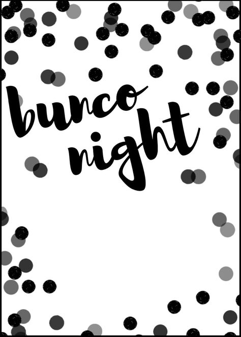 Black and white bunco night FREE invitation template Bunco Invitations, Bunco Party Ideas, Bunco Snacks, Bunco Rules, Bunco Party Themes, Halloween Bunco, Bunco Ideas, Bunco Themes, Postcard Template Free