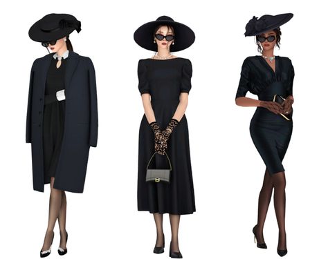 Royal Funeral Outfit Lookbook Sims 3 Cc Finds, Royal Clothes, Sims 4 Cas Mods, Sims 4 Family, Pelo Sims, Sims 4 Dresses, Sims 4 Characters, Sims4 Clothes, Sims 4 Cc Packs