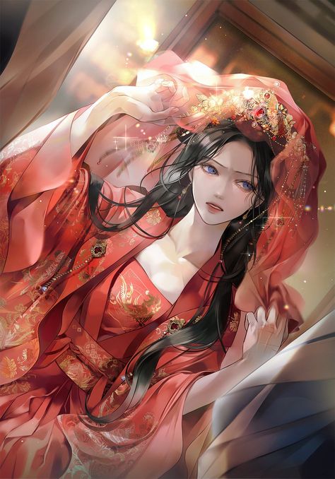 Concubine Aesthetic, Chinese Game Character, Chinese Concubine, Chinese Character Art, Chinese Oc Girl, Chinese Art Style, Chinese Oc, Chinese Manga, Chinese Anime Woman