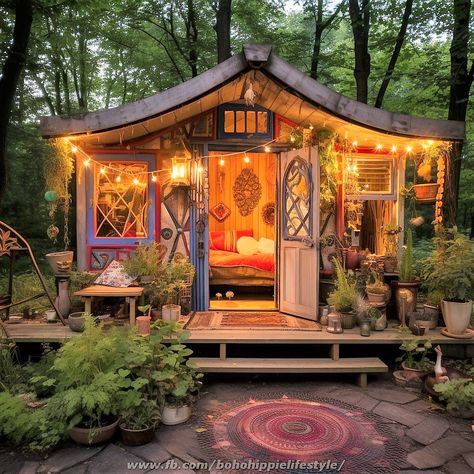 Bohemian Boho Bohemian Tiny House, Meditation Shed, Witchy Cabin, Halcyon House, Calabasas Homes, Most Beautiful Homes, Backyard Guest Houses, Display Artwork, Gallery Wall Ideas