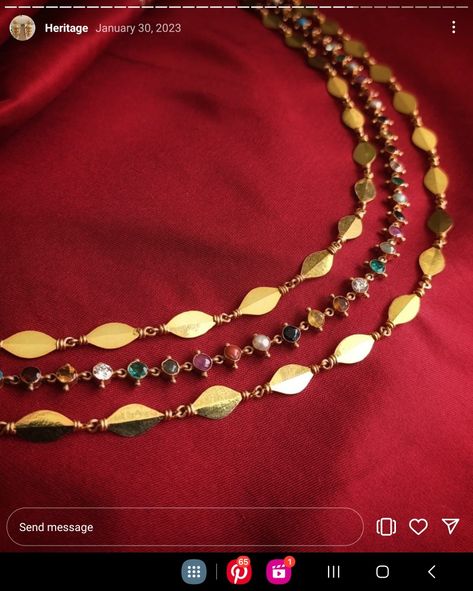 Navarathan Jewellers, Long Chain Designs, Fashion Jewelry Necklaces Gold, Diamond Earrings Online, Coral Jewelry Set, Bridal Necklace Designs, Gold Jewels Design, Gold Jewelry Outfits, New Gold Jewellery Designs