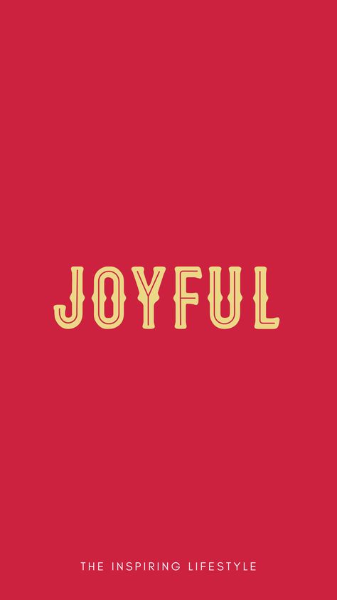 Do things that make you feel Joy. Surround yourself with people who make you feel Joyful. Find out what makes you feel joy and do plenty of it. What does make you feel Joy? #joy #word #red #inspiring #lifestyle #happy Black Joy, Inspiring Lifestyle, Surround Yourself With People Who, Surround Yourself With People, Classy Christmas, Jesus Christ Images, Church Ideas, Choose Joy, Surround Yourself