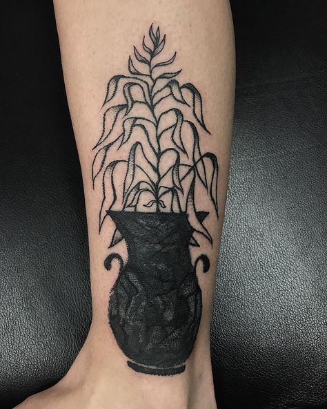 Vase Tattoo, On Tattoo, Up Tattoo, Tattoo Cover Up, Tattoo Cover, Black Vase, Cover Up Tattoo, Straight Forward, Skin Art