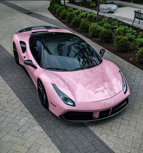 Pink Ferrari, Girly Car, Car Classic, Ferrari Car, Classy Cars, Pink Car, Fancy Cars, Pretty Cars, Ferrari 458