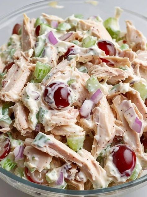 Weight Watchers Daily Recipes Weight Watchers Chicken Salad 0 Points, Ww Chicken Salad, Low Fat Chicken Salad, Weight Watchers Chicken Salad, Low Calorie Chicken Salad, Chicken Salad Croissant, Low Carb Chicken Salad, Salad Recipes Gluten Free, Greek Yogurt Chicken Salad