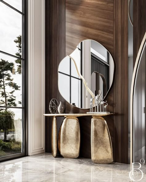 Luxury Unveiled: Base9studio's Luxury Entryway with the Ardara Console Luxury Entryway, Classic Staircase, Interior Entrance, Meeting Room Design, Entryway Hall, Elegant Entryway, Entrance Lobby, Interior Design Per La Casa, Interior Design Boards