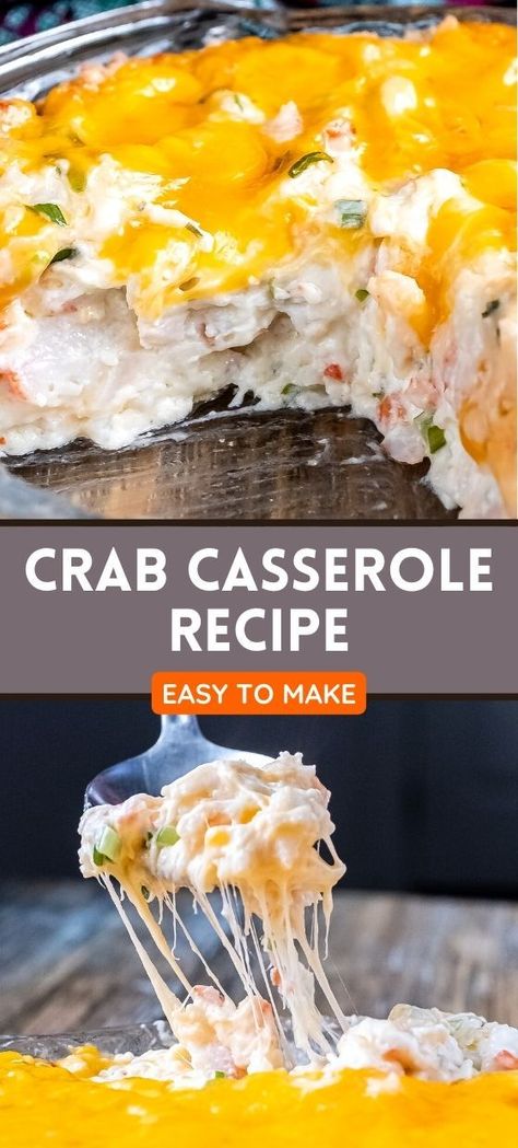 Crab Casserole Recipe Crab Hotdish, Precooked Crab Recipes, King Crab Recipes Dishes, Crab Thermidor Recipe, Dinner Recipes With Crab Meat, Crab And Cheese Casserole, Crab Breakfast Casserole, Crab Casserole Recipes Dinners, Crab Casserole Recipes Chinese