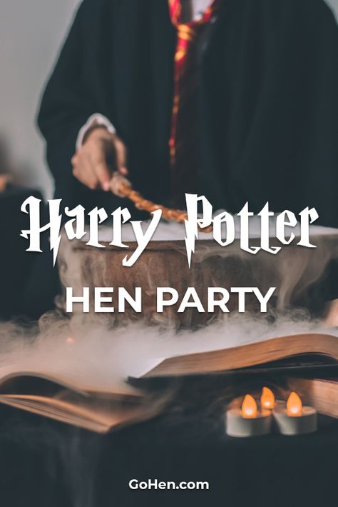 If the bride-to-be is potty about Harry and all things Hogwarts, then a Harry Potter hen party is the perfect fit and we have plenty of Harry Potter hen party ideas for you. From activities to games, dare cards to nicknames, you can shake it all up, cocktails, potions, laughs and spells with our Harry Potter hen activities. #harrypotterparty #potterhead #harrypotter #henpartyideas Harry Potter Bachelorette Party Games, Harry Potter Hen Party, Hen Activities, Harry Potter Bachelorette Party, Harry Potter Bachelorette, Harry Potter Bridal Shower, Hogwarts Classes, Hen Party Ideas, Canadian Girls