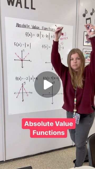 Mrs. Rory Yakubov on Instagram: "Absolute value functions #math #algebra #iteachalgebra #mathematics" Functions Math, Absolute Value, Science, On Instagram, Instagram