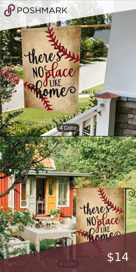 There's No Place Like Home Garden Flag Diy Garden Flag, Garden Flags Ideas, Flag Ideas, There's No Place Like Home, No Place Like Home, Garden Flags, Diy Garden, Home Garden, The Social