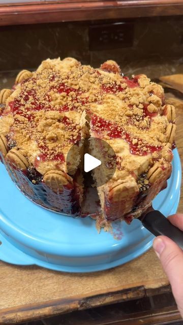 Matt Ramsey on Instagram: "PB&J No Bake Cheeaecake,  written recipe on my website.  Link in my bio! #pb&j #cheesecake #nobakecheesecake" Pb&j No Bake Cheesecake, Pb And J Cheesecake, Pb&j Cheesecake, Jelly Cheesecake, Pb And J, Brownies Recipe Homemade, Nutter Butter, Grape Jelly, Cake Factory