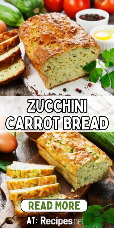 Spice up your baking repertoire with this easy zucchini bread recipe that features a delightful twist of carrots, adding a vibrant color and taste. This bread is a wonderful way to use seasonal vegetables and enjoy a sweet, healthy treat. Get the full recipe now on Recipes.net and start enjoying this delicious bread today. #SeasonalBaking #VegetableLoaf #CarrotBread #ZucchiniBreadRecipe #HealthyHomeBaking Veggie Breads, Zucchini Carrot Bread, Carrot Zucchini Bread, Carrot Bread Recipe, Easy Zucchini Bread Recipes, Easy Zucchini Bread, Recipes Zucchini, Zucchini Carrot, Seasonal Baking