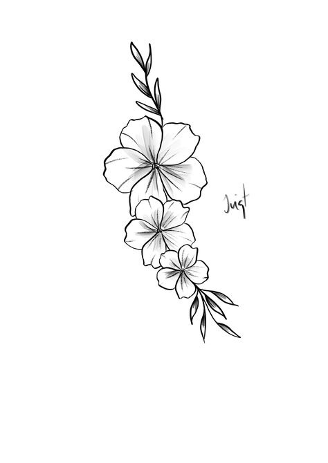 Hawaiian Side Tattoos Women, Islander Flower Tattoo, Bottom Of The Back Tattoos For Women, Tattoo Ideas Female Hibiscus, Tropical Flower Fine Line Tattoo, Pua Flower Tattoo, One Line Flower Tattoo Simple, Small Hawaiian Flower Tattoos Hibiscus, Hawaiian Hip Tattoos Women