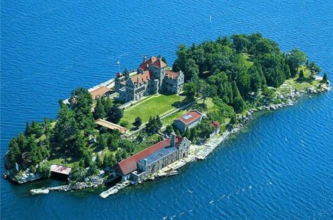 Your own island! Castle Dark, Dark Island, Crazy Houses, Thousand Islands, Island House, Island Living, Beautiful Castles, Private Island, Yurt