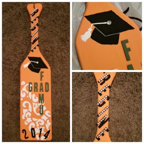 Graduation paddle Graduation Paddle Sorority, Graduation Paddle, Alpha Delta Pi Canvas, 21st Paddle, Paddle Sorority, Paddle Ideas, Sorority Pins, Sigma Delta Tau, Sorority Paddles