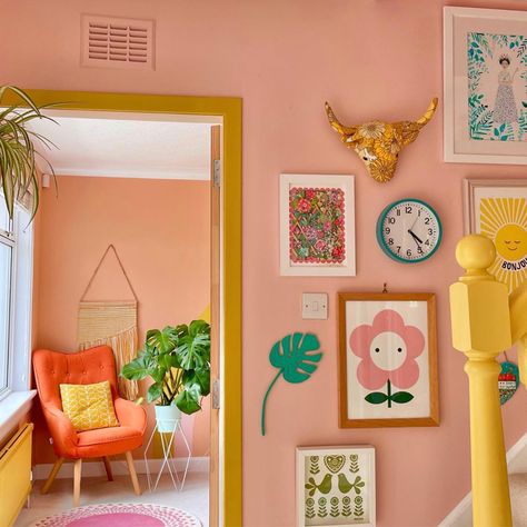 Eclectic Homes, Hello Tuesday, Rainbow House, Inspiration Journal, Maximalist Decor, Tuesday Morning, Paint Colours, Hallway Decorating, Our House