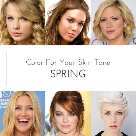 Best Colors for:  Warm Spring, Light Spring, & Clear Spring Skin Tones  -  especially near the face Spring Skin Tone, Spring Skin, Light Spring Colors, Clear Spring, Colors For Dark Skin, Mode Tips, Warm Skin Tone, Spring Color Palette, Cool Skin Tone