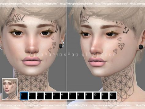 The Sims Resource: Facial Tattoo I by Nitro_Panic • Sims 4 Downloads Sims 4 Face Tattoos, Sims Tattoos, Ts4 Tattoos, Sims 4 Face, Sims Tattoo, Los Sims 4 Mods, Sims 4 Tattoos, Diecast Trucks, Sims 4 Cc Makeup