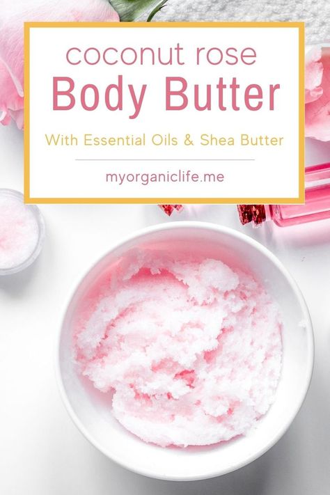 Whipped Rose Body Butter – Non-Greasy Body Butter Recipe Homemade Apothecary, Body Butter Recipe Whipped, Scrub Business, Whipped Body Butter Recipe, Butter Ideas, Coconut Oil Body Butter, Rose Body Butter, Diy Body Butter Recipes, Body Butter Recipe