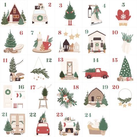 Photo Advent Calendar, Free Printable Advent Calendar, Christmas Tree Paper Craft, Advent Calendar House, Reusable Advent Calendar, Advent Calendar Pattern, Advent Diy, Advent Calendar Activities, Christmas Advent Calendar Diy