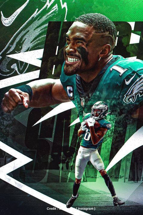 Credit : IG xbcreative Philadelphia Eagles Wallpaper, Cool Football Pictures, Aj Brown, Nfl Wallpaper, Philly Eagles, Nfl Football 49ers, Nfl Football Art, Philadelphia Eagles Fans, Philadelphia Eagles Football