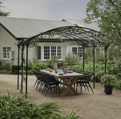 Arched Pergola, Iron Pergola, Pergola Metal, Large Gazebo, Early Settler, Gazebo Canopy, Garden Arches, Outdoor Gazebos, Garden Gazebo