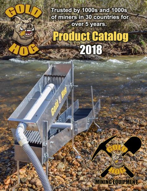 FlipSnack | GoldHog Prospecting Equipment  by Gold Hog Gold Sluice Box, Gold Sluice, Gold Mining Equipment, Gold Deposit, Gold Panning, Panning For Gold, Gold Detector, Logging Equipment, Gold Prospecting